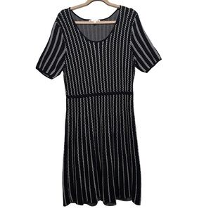 Cyrus Black & White Knit Dress